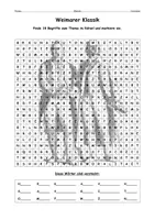 Vorschau - Arbeitsblätter - Suchsel Literaturepoche Weimarer Klassik - PDF & Word - Seite 3