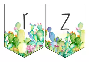 Vorschau - Anderer Materialtyp - Wimpel"Herzlich Willkommen" Motiv Kaktus - Seite 2