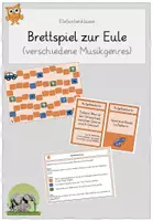 Vorschau - Spiele - Brettspiel zum Thema Musikgenres (Eule) - Deckblatt