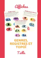 Aperçu - Apprentissages en autonomie - Genres, Registres et topoï Littéraires Affiches A4 - Page de couverture