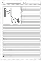 Vorschau - Arbeitsblätter - Buchstabeneinführung: M - Seite 1