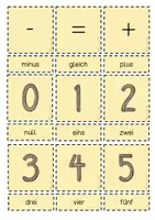 Vorschau - Spiele - DaZ/DaF-Zahlen / Freiarbeitsmaterial - Seite 1