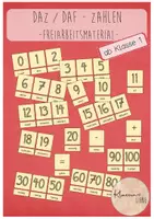 Vorschau - Spiele - DaZ/DaF-Zahlen / Freiarbeitsmaterial - Deckblatt