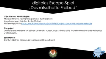 Vorschau - Spiele - digitales Escape Spiel: Das rätselhafte Freibad - Seite 2