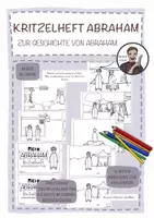 Vorschau - Mal- und Bastelvorlagen - Kritzelheft „Abraham“ - ein Kreativheft für Zwischendurch - Deckblatt