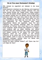 Vorschau - Arbeitsblätter - Lesespurgeschichte Schule - Seite 3