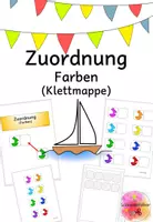 Vorschau - Fördermaterial/Inklusion - Zuordnung, Farben, Schiffe, Pränumerik, Förderung, Klettmappe - Deckblatt
