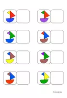 Vorschau - Fördermaterial/Inklusion - Zuordnung, dreifarbig, Schiffe, Klettmappe, Förderung, Pränumerik - Seite 2