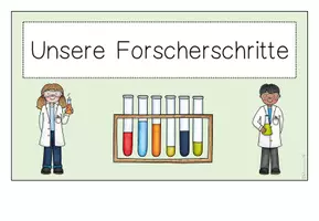 Vorschau - Experimente - Forscherschritte Sachunterricht - Tafelmaterial - Seite 1