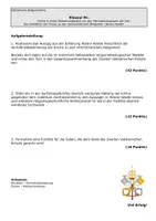 Vorschau - Klassenarbeiten - Klausur mit EHZ - Nostra Aetate - Verhältnis zum Judentum - Inklusivismus, Exklusivismus - Konzil - Analyse religionstheologische Modelle - Seite 1