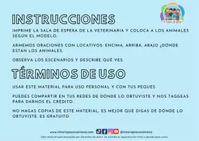Vista previa - Manualidades / Dibujos para colorear - El veterinario locación y cuidar animales - página 1