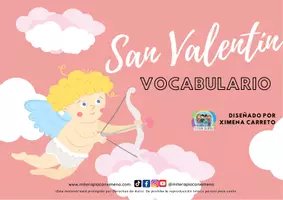 Vista previa - Hojas de trabajo - San valentin vocabulario - Portada