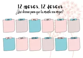 Aperçu - Feuilles d'exercices - Espagnol : 12 mois, 12 souhaits / 12 meses, 12 deseos - Page 2