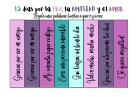 Aperçu - Inclusion - Espagnol : 15 dias por la PAZ, la AMISTAD y el AMOR /15 jours pour la PAIX, l'AMITIÉ et l'AMOUR - Page 2