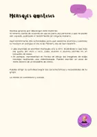 Aperçu - Feuilles d'exercices - Espagnol: MESSAGES AMICAUX / MENSAJES AMISTOSOS - Page 1