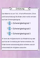 Vista previa - Unidades / Secuencias / Situaciones de Aprendizaje - Aufgabenkarten Nomen (Kartei) - zum Teil 3-fach differenziert - página 2