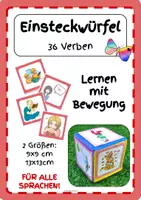 Vorschau - Spiele - Einsteckwürfel Verben alle Sprachen - Deckblatt