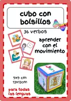 Vista previa - Juegos / Gamificación - Dados con bolsillos Tarjetas 36 verbos - Portada