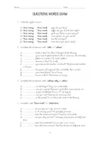 Vorschau - Arbeitsblätter - Prüfung der Fragewörter in Englisch. - Seite 3