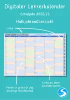 Vorschau - Lehrpläne/Lehrermaterial - Digitaler Lehrerkalender 2022/23 - HE - 7-Stunden-Version - Seite 1