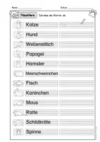 Vorschau - Arbeitsblätter - Deutsch/ DaZ - Arbeitsblätter Haustiere - Lerntheke, Sprachförderung, Wortschatz, Inklusion - Seite 3