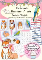 Vista previa - Unidades / Secuencias / Situaciones de Aprendizaje - Inglés - mascotas (pets) - paquete hojas de trabajo, tarjetas con imagénes, diccionario de imágenes - bundle Englisch - página 1
