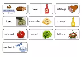 Vorschau - Spiele - Domino zum Thema "Let's have lunch" - Seite 1