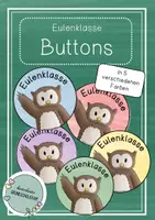 Vorschau - Poster - Eulenklasse Materialpaket – Klassenzimmer Deko Grundschule Klasse 1 | Klassentier Eule | Classroom Management | Organisation & Einschulung - Seite 1