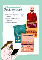 Aperçu - Outils du professeur - Planificateur digital 2022-2023 - Flowers - Page 1