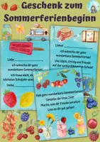 Vorschau - Bildkarten - Geschenk zum Sommerferienbeginn (2) - Deckblatt