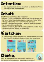 Vorschau - Bildkarten - Geschenk zum Sommerferienbeginn (2) - Seite 1