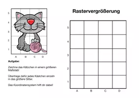 Vorschau - Arbeitsblätter - KUNST: Arbeitsblatt zur Rastervergrößerung (Pages/PDF/Word) - Seite 3