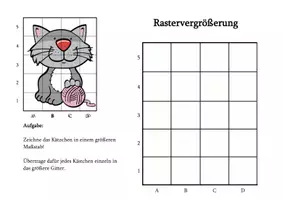 Vorschau - Arbeitsblätter - KUNST: Arbeitsblatt zur Rastervergrößerung (Pages/PDF/Word) - Seite 2