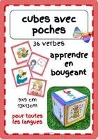 Aperçu - Jeux - Cube avec poches - Cartes 36 verbes - Page de couverture