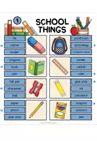 Vista previa - Refuerzo / NEE / Materiales de apoyo - SCHOOL THINGS - Clip Cards (2-times differentiated) - página 2