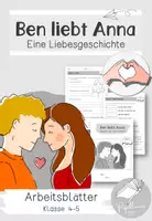 Vorschau - Arbeitsblätter - Erste Liebe am Beispiel von "Ben liebt Anna" - Deckblatt