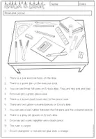 Vista previa - Hojas de trabajo - SCHOOL THINGS - Reading Comprehension (2-times differentiated) - página 3
