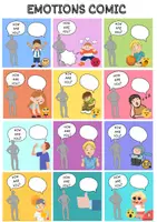 Vista previa - Unidades / Secuencias / Situaciones de Aprendizaje - Emotions comic - How do you feel? - página 1