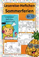 Vorschau - Arbeitsblätter - Lesereise-Heftchen Sommerferien Nr. 12 - Deckblatt