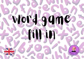 Vorschau - Arbeitsblätter - WORD GAME - Deckblatt