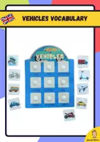 Vista previa - Juegos / Gamificación - Vocabulary: Vehicles - Portada