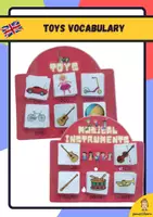 Vista previa - Unidades / Secuencias / Situaciones de Aprendizaje - Vocabulary: Toys and Musical Instruments - Portada