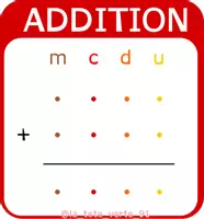 Aperçu - Autre type de ressources - Sous-mains maths modulable CP->CM1 - Edition Rouge PREMIUM - Page 3