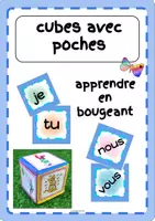 Aperçu - Jeux - FLE - Cartes pronoms à utiliser dans un cube à poche - Page de couverture