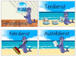 Vorschau - Präsentationen/Tafelbilder - Klassendienste Seehund Seehundklasse #Klassentier - Seite 2