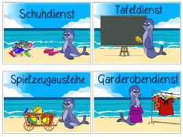 Vorschau - Präsentationen/Tafelbilder - Klassendienste Seehund Seehundklasse #Klassentier - Seite 3