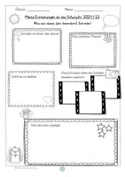 Vorschau - Arbeitsblätter - Arbeitsblätter Meine Erinnerungen an das Schuljahr /Reflexion Schuljahresende - Seite 3