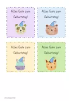Vorschau - Mal- und Bastelvorlagen - Willkommensschilder-Paket - Seite 2