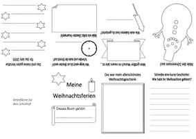 Vorschau - Arbeitsblätter - Das Weihnachts-Buddy-Book (Meine Weihnachtsferien) - Seite 1