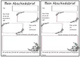 Vorschau - Arbeitsblätter - Abschiedsbrief von Schüler*innen - Seite 2